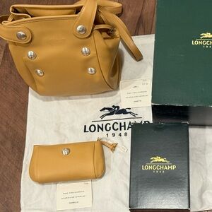 Longchamp Leather Matching Bags NWT Box -  Backpack Purse Bag Authentic